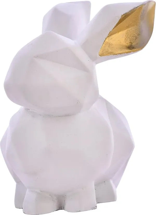 Resin Stylish Rabbit Decorative Figurine Showpiece