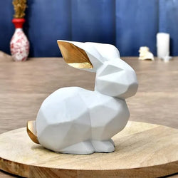 Resin Stylish Rabbit Decorative Figurine Showpiece - View 3
