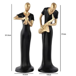 Resin Elegant Lady Musician Saxophone Decorative Showpiece - View 2