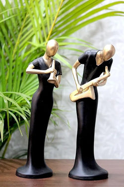 Resin Elegant Lady Musician Saxophone Decorative Showpiece - View 3