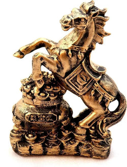 Craftivoa Handcrafted Lucky Running Horse Money Bank For Vaastu Decorative Polyresin Showpiece 17 Cm Gold - View 2