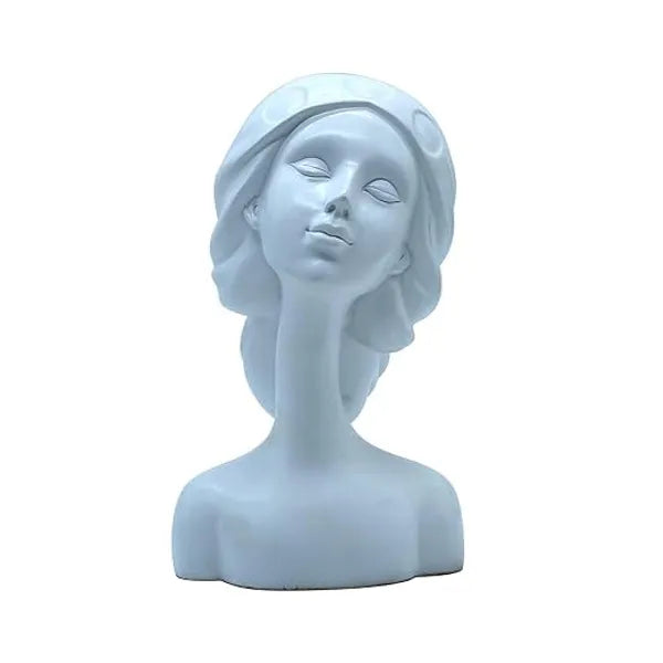 Resin Minimalist White Bust Abstract Decorative Figurine