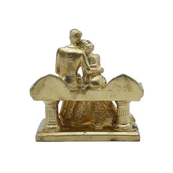Craftivoa Romantic Couple Figurine Goldcraftivoa Toned Wedding Decor Handmade Resin Statue For Home Decor - View 3