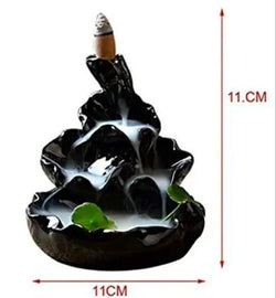 Craftivoa Sitting Smoke Incense Burner Holder With Scented Cones 11 Cm Black Handmade Indian Handicraft Decor Traditional Rajasthani Figurine For Home Office - View 2