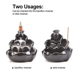 Craftivoa Sitting Smoke Incense Burner Holder With Scented Cones 11 Cm Black Handmade Indian Handicraft Decor Traditional Rajasthani Figurine For Home Office - View 3