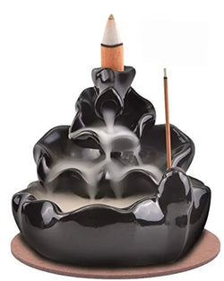 Craftivoa Sitting Smoke Incense Burner Holder With Scented Cones 11 Cm Black Handmade Indian Handicraft Decor Traditional Rajasthani Figurine For Home Office - View 1