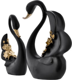 Craftivoa Elegant Swan Pair Sculpture For Home Decor Handcrafted Decorative Figurine For Living Room Bedroom Office - View 4