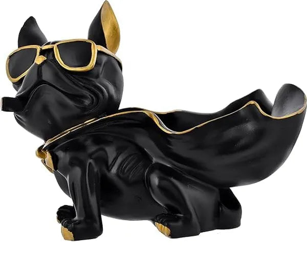 Craftivoa Decorative Bulldog Sculpture With Storage Unique Living Room Figurine Storage Solution