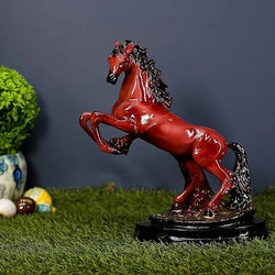 Craftivoa Jumping Horse Figurine Handmade Horse Statue With In Horse Stone Finish Animal Figurines Gifts Antique Finish For Home Decoration - View 5